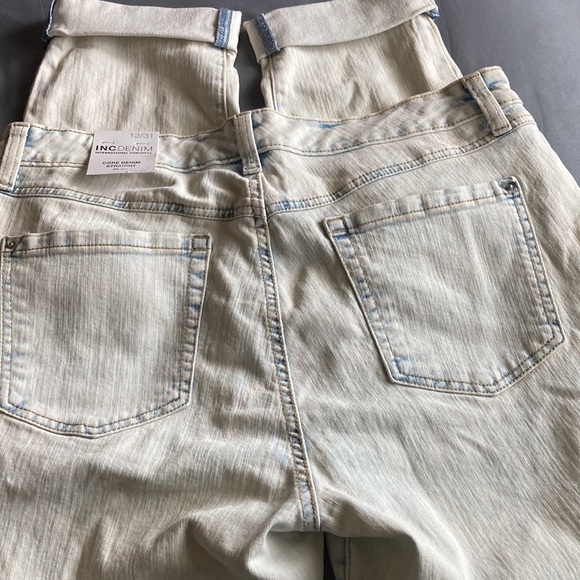 Inc international concepts cote denim mid rise straight jeans - Picture 12 of 14